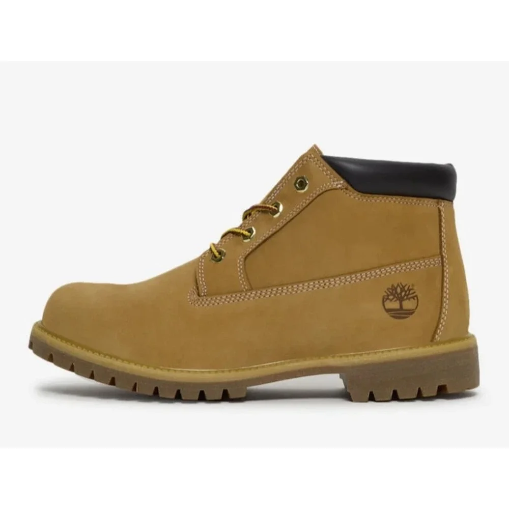 Mens Size 10.5  - Timberland Rockaway Mid LC Waterproof CH Beige Boots Nubuck